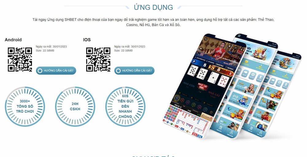 Hướng dẫn tải app SHBET